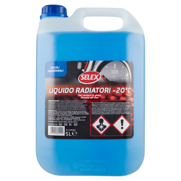 Selex Accessori Auto Liquido Protettivo per Circuiti di Raffreddamento 5 L