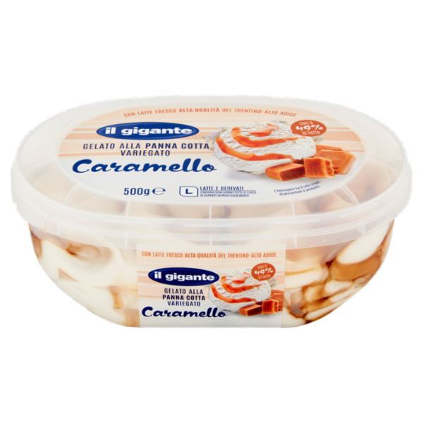 IL GIGANTE Gelato alla Panna Cotta Variegato Caramello 500 g