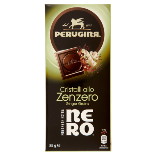 PERUGINA NERO Fondente Extra Zenzero Tavoletta Cioccolato Fondente 85g