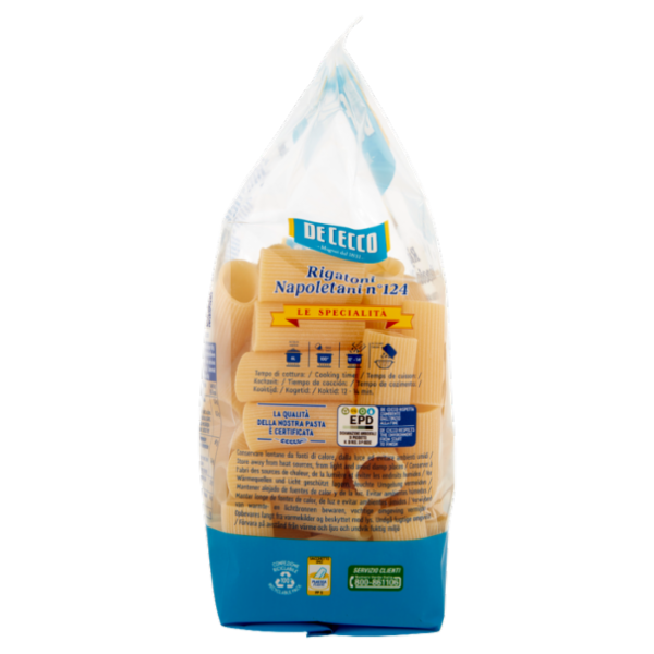 De Cecco Le Specialità Rigatoni Napoletani n°124 500 g