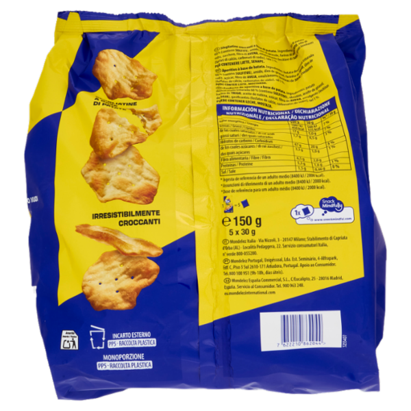 Tuc Crisp Sfogliatine Croccanti Original Multipack cotte al forno - 5 x 30 g