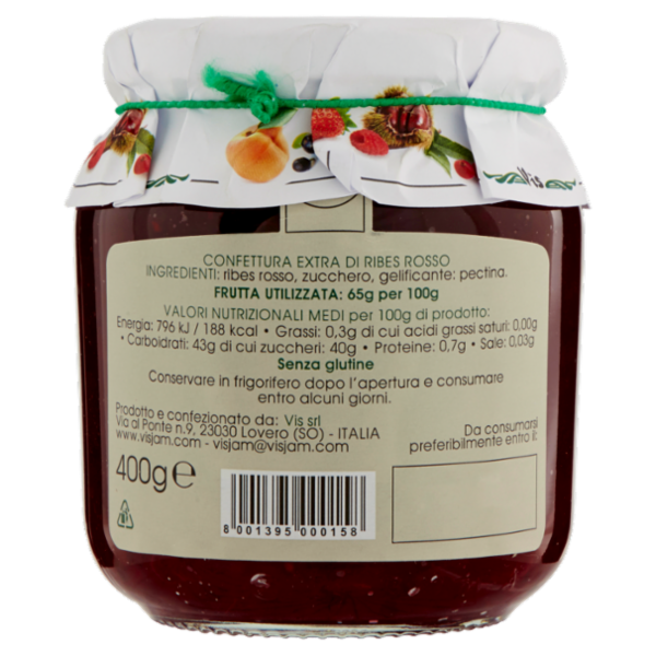 Vis Natura golosa Confettura Extra Ribes Rosso 400 g