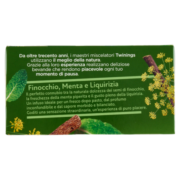 Twinings Infuso Aromatizzato Finocchio, Menta e Liquirizia 20 x 2 g