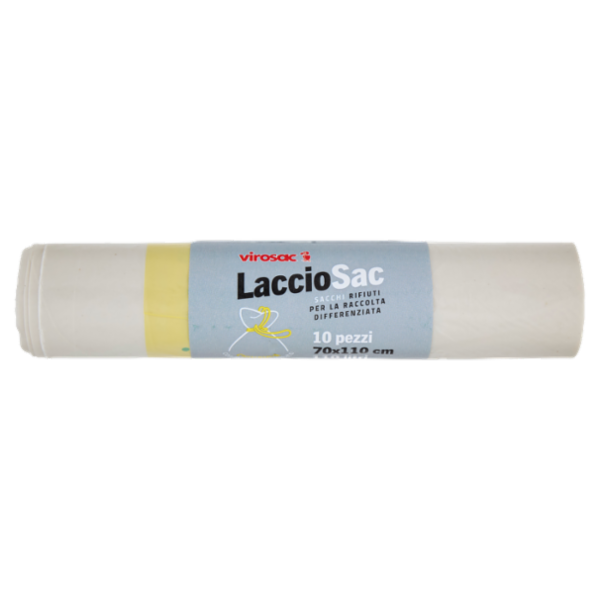 virosac Lacciosac Condominio con Laccio di Chiusura Brevettato 70x110 110l 10 pz