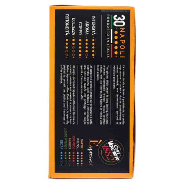 Caffè Vergnano 1882 Èspresso1882 Napoli Compostabile** Capsule Compatibili Nespresso* 30 x 5 g