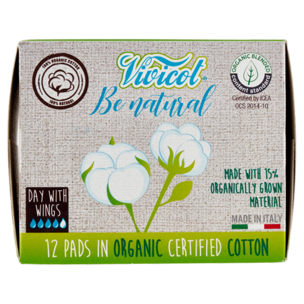 Vivicot Be natural Giorno con Ali 12 pz