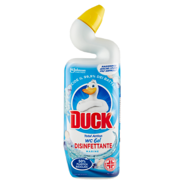 Duck WC Gel Disinfettante - Liquido per WC, Fragranza Marine, 750 ml