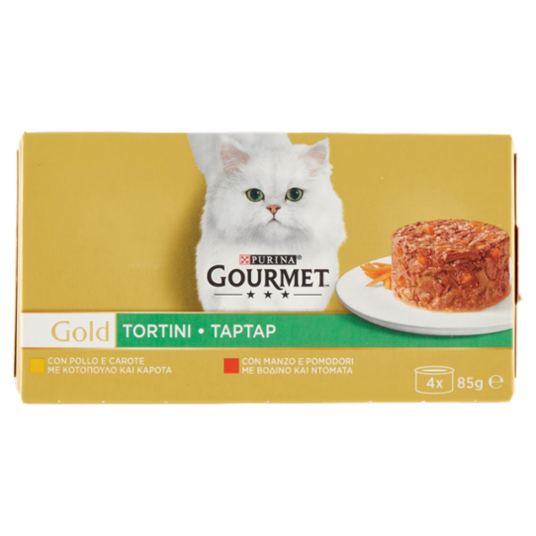 PURINA GOURMET Gold Tortini Pollo & Carote / Manzo & Pomodori 4 x 85 g