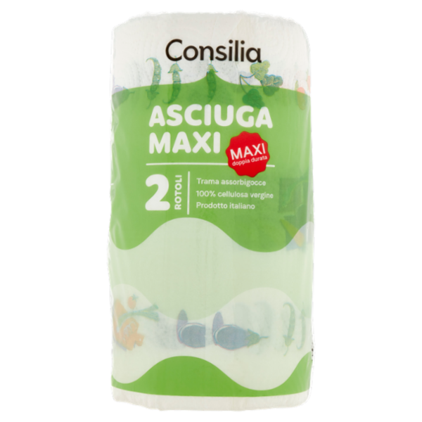 Consilia Asciugatutto 2 Veli Maxi 2 rotoli