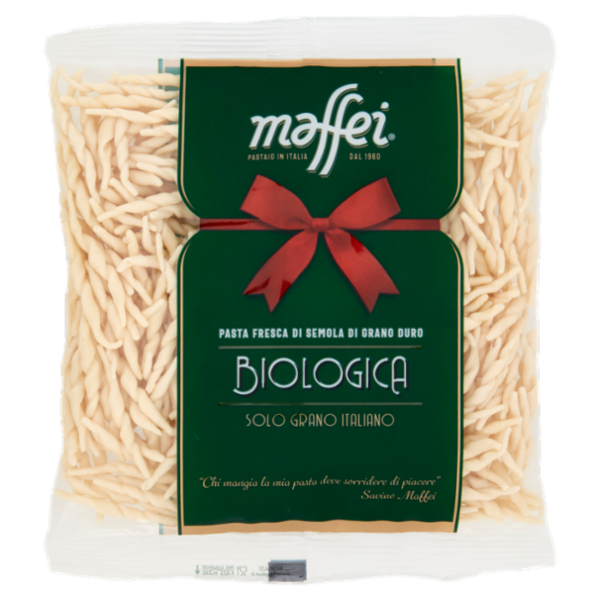 maffei Pasta Fresca di Semola di Grano Duro Biologica Trofie 250 g