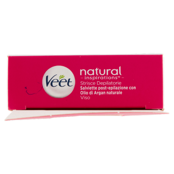 Veet Strisce Depilatorie Viso Natural Inspirations, Confezione da 16 Strisce