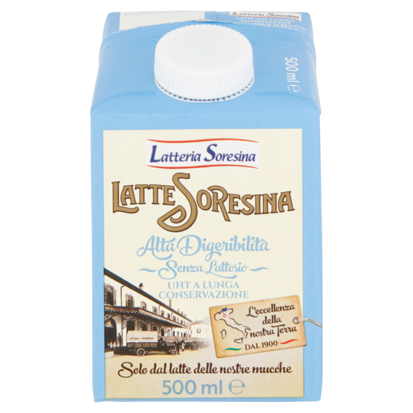 Latteria Soresina Latte Soresina Alta Digeribilità Senza Lattosio UHT a Lunga Conservazione 500 ml