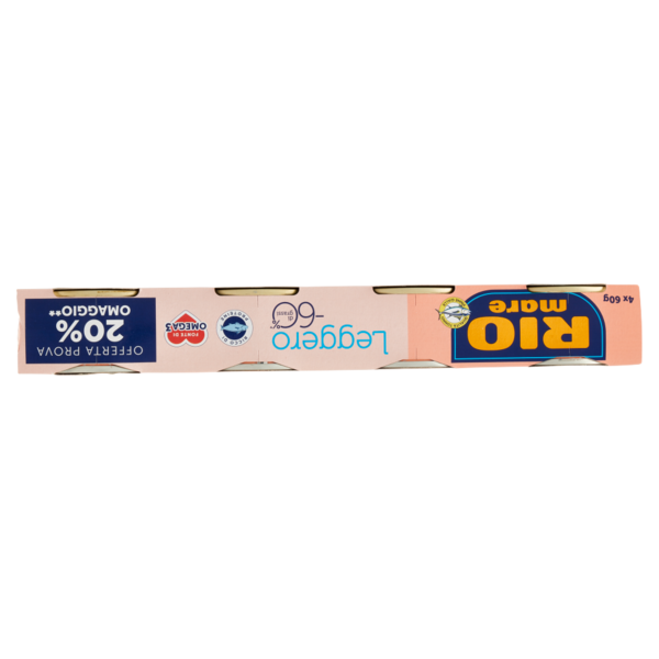 Rio mare Tonno all'Olio Extra Vergine di Oliva Leggero 4 x 60 g