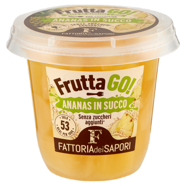 Fattoria dei Sapori Frutta Go! Ananas in Succo 200 g