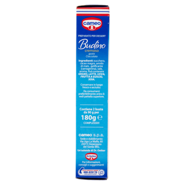 cameo Preparato per Budino cremoso gusto Cioccolato 2 x 90 g