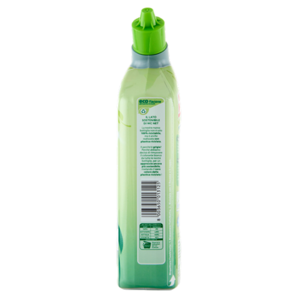Wc Net - Natural Power Gel, Anticalcare e Igienizzante per Sanitari e Superfici, 800 ml