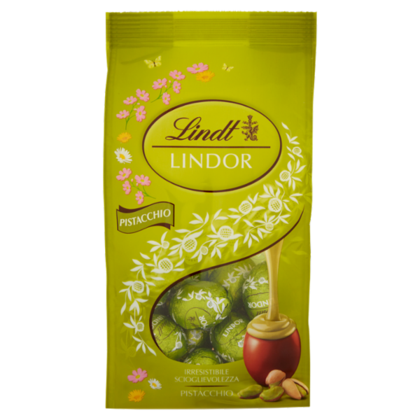 Lindt Lindor Ovetti di cioccolato Pasqua Cioccolato al latte Pistacchio 180 g