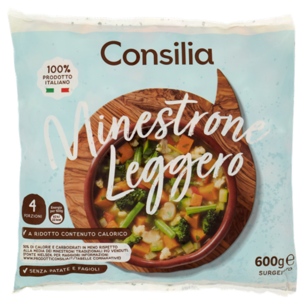 Consilia Minestrone di Verdure Leggero Surgelato 600 g