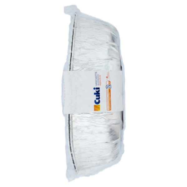 Cuki Cuoce Vaschette Alluminio doppia forza Pollo Arrosto 2 Pz