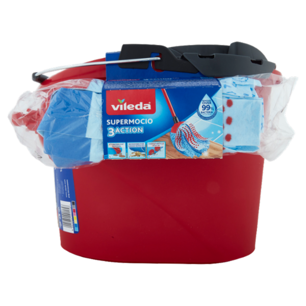 Vileda Supermocio Torsion Power + Manico Intero + Supermocio 3Action