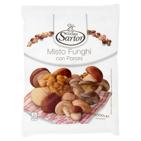 Cucina Sartor Misto Funghi con Porcini Congelato 1000 g