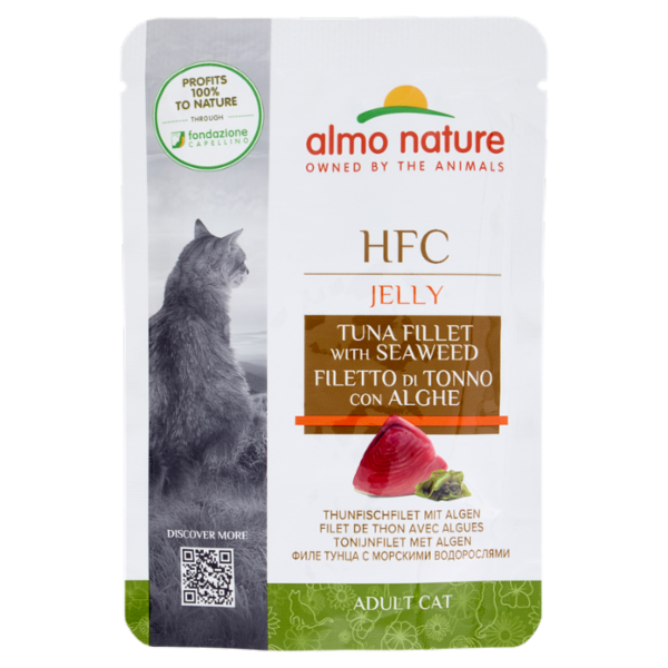 almo nature HFC Jelly Adult Cat Filetto di Tonno con Alghe 55 g