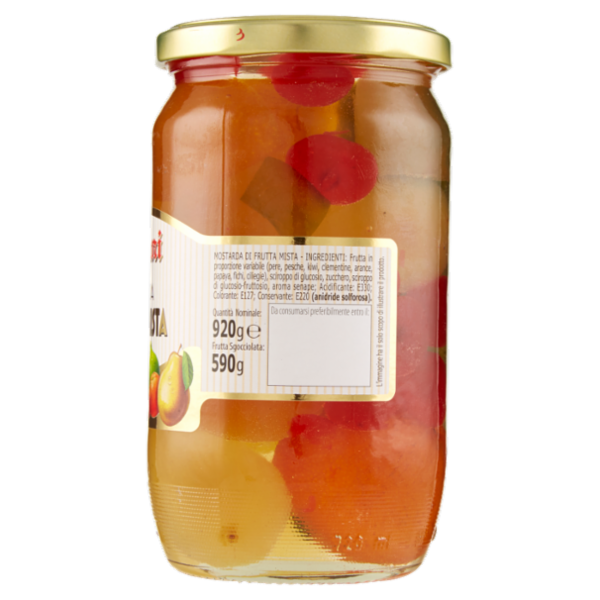 Vergani Mostarda Frutta Mista di Cremona 920 g