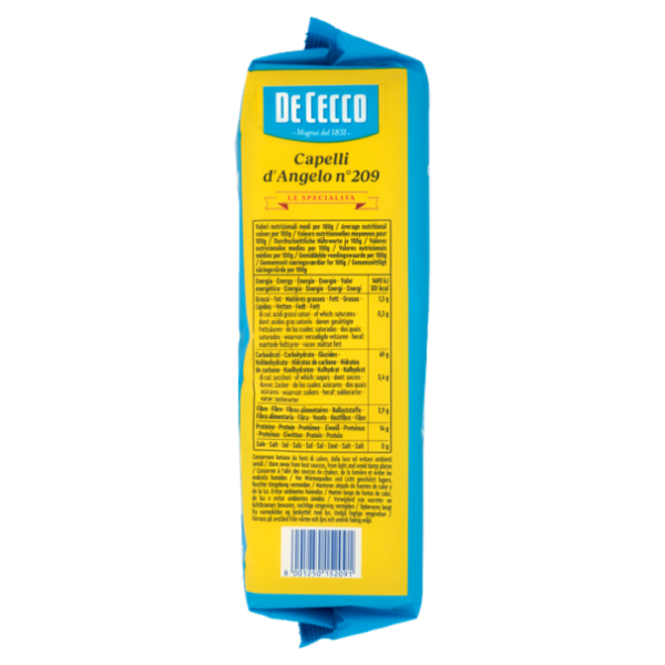 De Cecco Le Specialità Capelli d'Angelo n°209 500 g