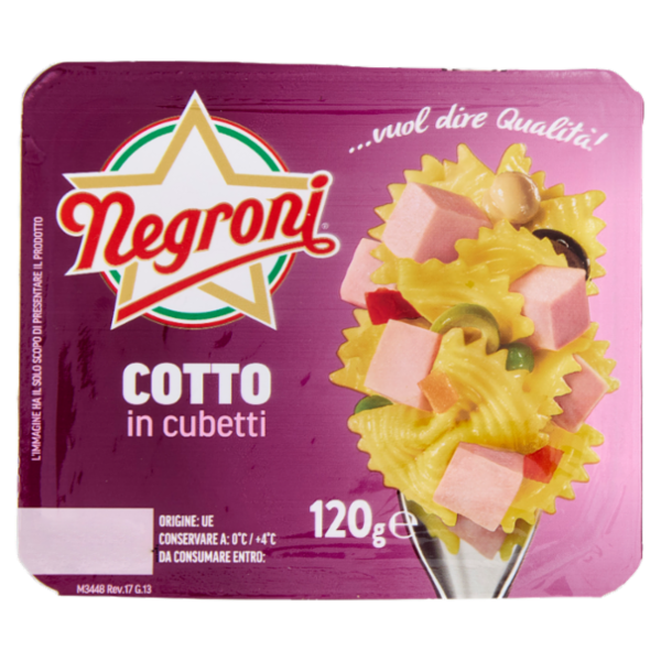 Negroni Cotto in cubetti 120 g