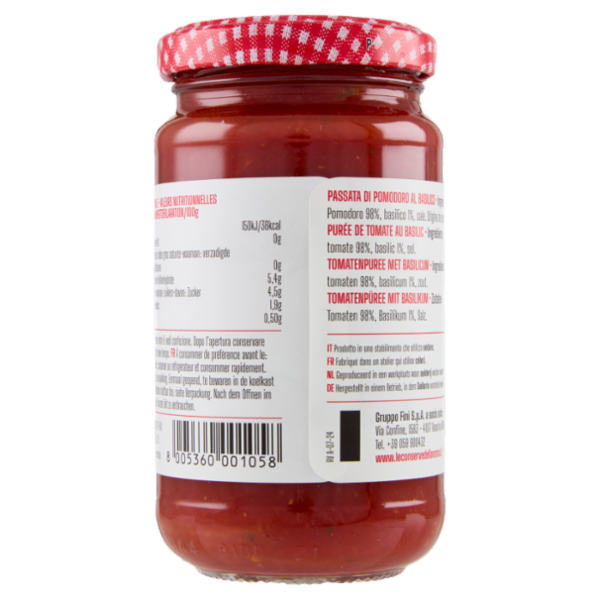 Le Conserve della Nonna Pomodoro al Basilico 190 g