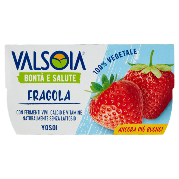 Valsoia Bontà e Salute Yosoi Fragola 2 x 125 g