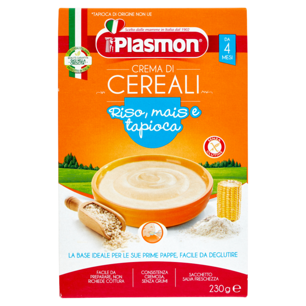 Plasmon Crema di Cereali Riso, mais, e tapioca 230 g