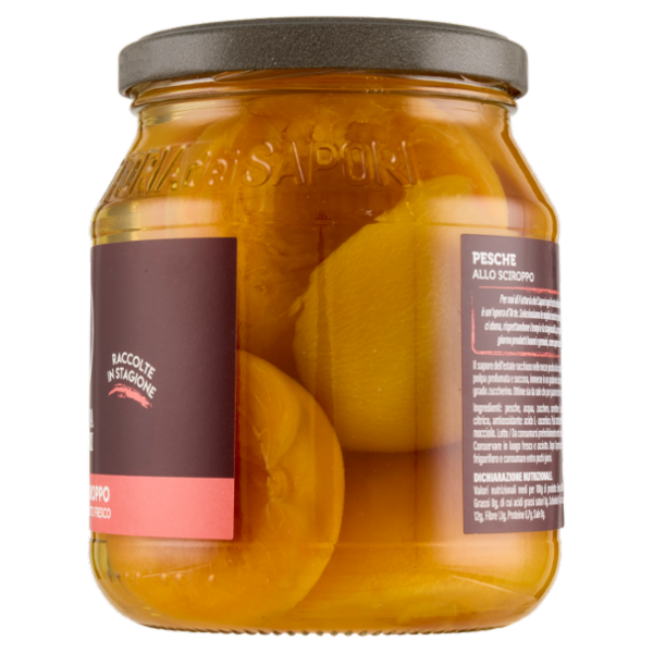 Fattoria dei Sapori Pesche Italiane allo Sciroppo 615 g