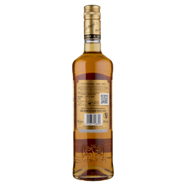Bacardi Carta Oro Superior Gold Rum 700 ml
