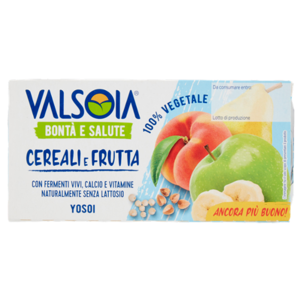 Valsoia Bontà e Salute Yosoi Cereali e Frutta 2 x 125 g