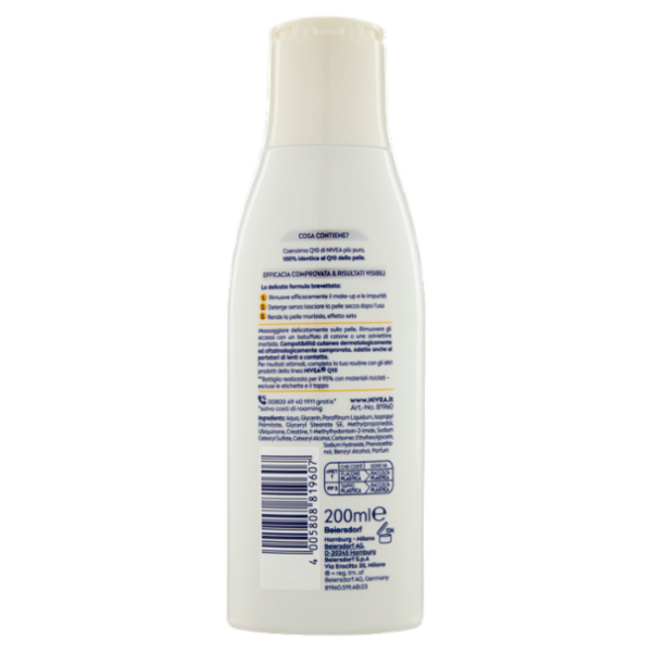 Nivea Q10 Power Latte Detergente Anti-Rughe 200 ml
