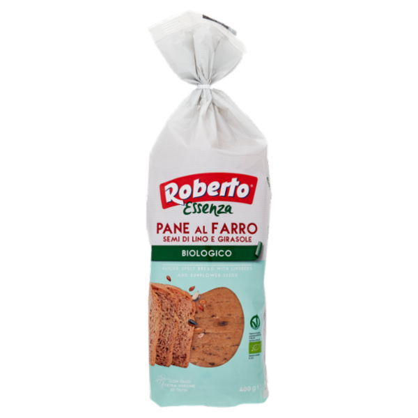 Roberto essenza Pane al Farro Semi di Lino e Girasole Biologico 400 g