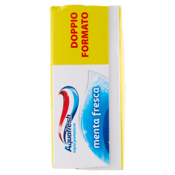 Aquafresh Dentifricio Tripla Protezione Smalto Forte Gengive Sane Gusto Menta Fresca Pacco da 2x75ml