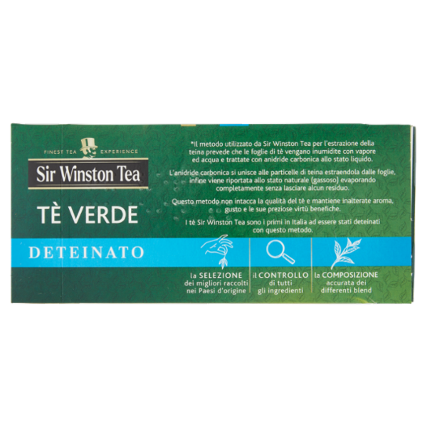 Sir Winston Tea Tè Verde Deteinato 20 x 1,75 g
