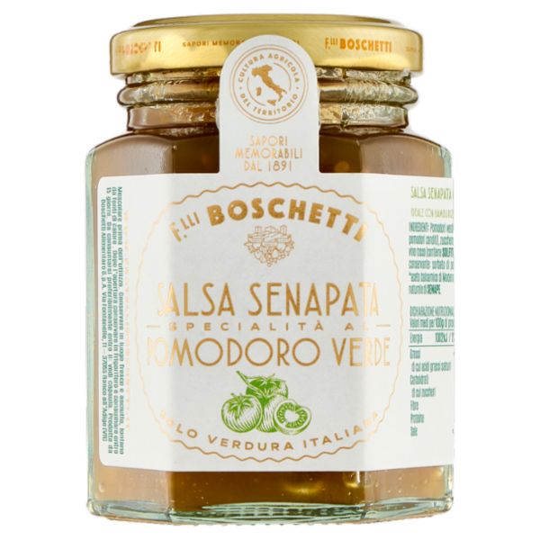F.lli Boschetti Salsa Senapata Specialità al Pomodoro Verde 130 g