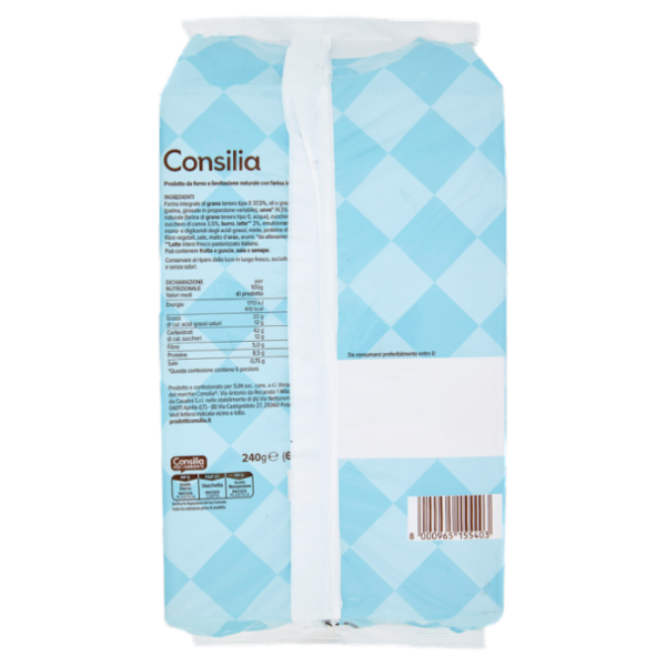 Consilia Croissant con farina integrale 6x40 g