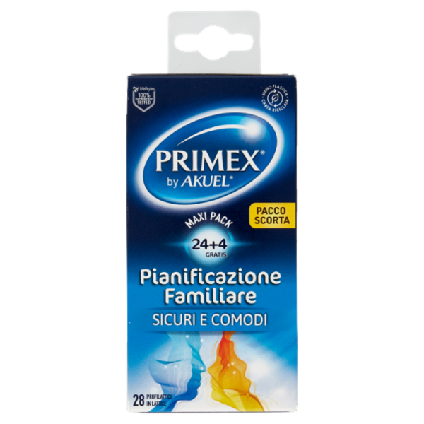 Primex Pianificazione Familiare Profilattici in Lattice 28 pz