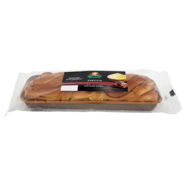 Gecchele Treccia con Crema e Gocce di Cioccolato 300 g