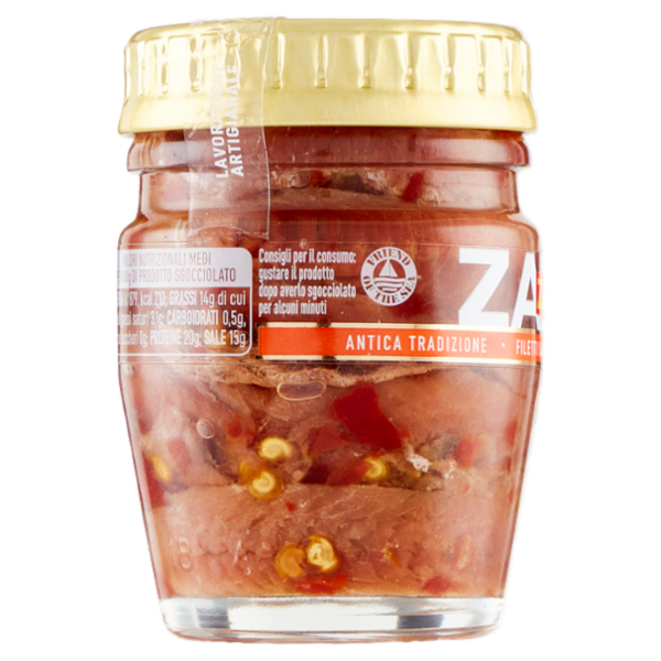 Zarotti Filetti di Alici con Peperoncino in Olio di Oliva 60 g