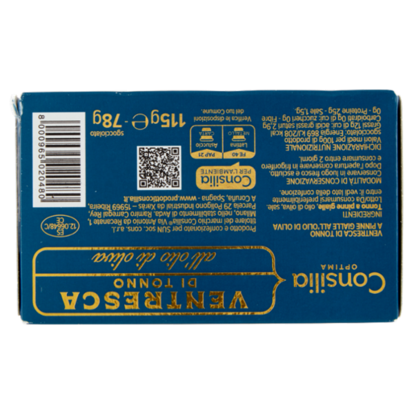 Consilia Optima Ventresca di Tonno all'Olio di Oliva 115 g