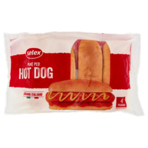 Selex Pane Per Hot Dog 4 Pezzi 250 g