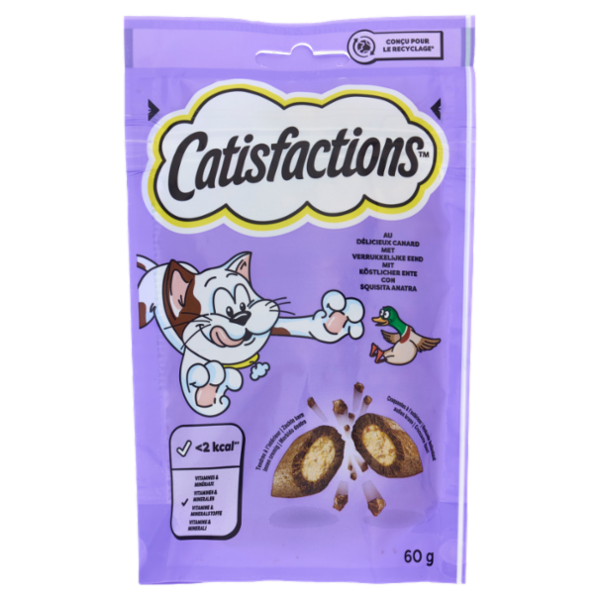 Catisfactions Snack Gatto con Anatra 60 g
