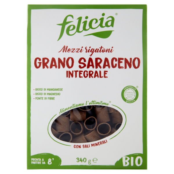 felicia Mezzi rigatoni Grano Saraceno Integrale Bio 340 g