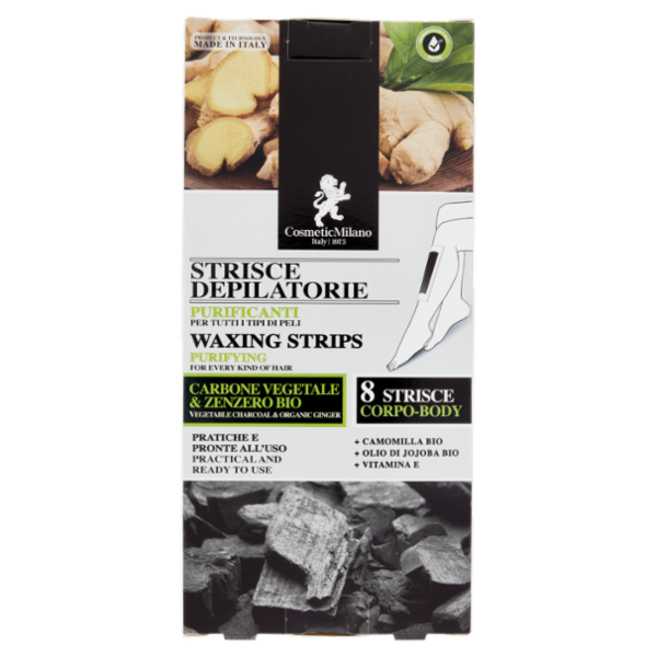 Cosmetic Milano Strisce Depilatorie Purificanti Corpo 8 pz