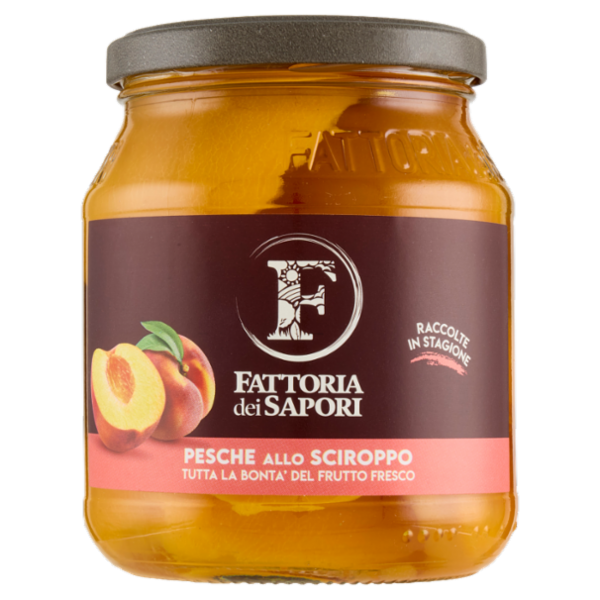 Fattoria dei Sapori Pesche Italiane allo Sciroppo 615 g